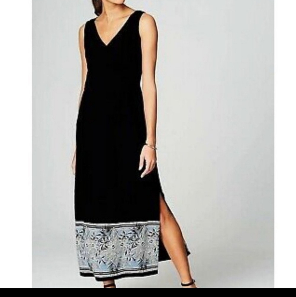 J. Jill Wearever Collection Havana Floral Maxi Dress